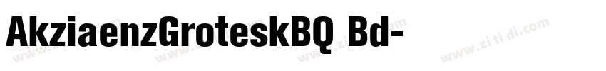 AkziaenzGroteskBQ Bd字体转换